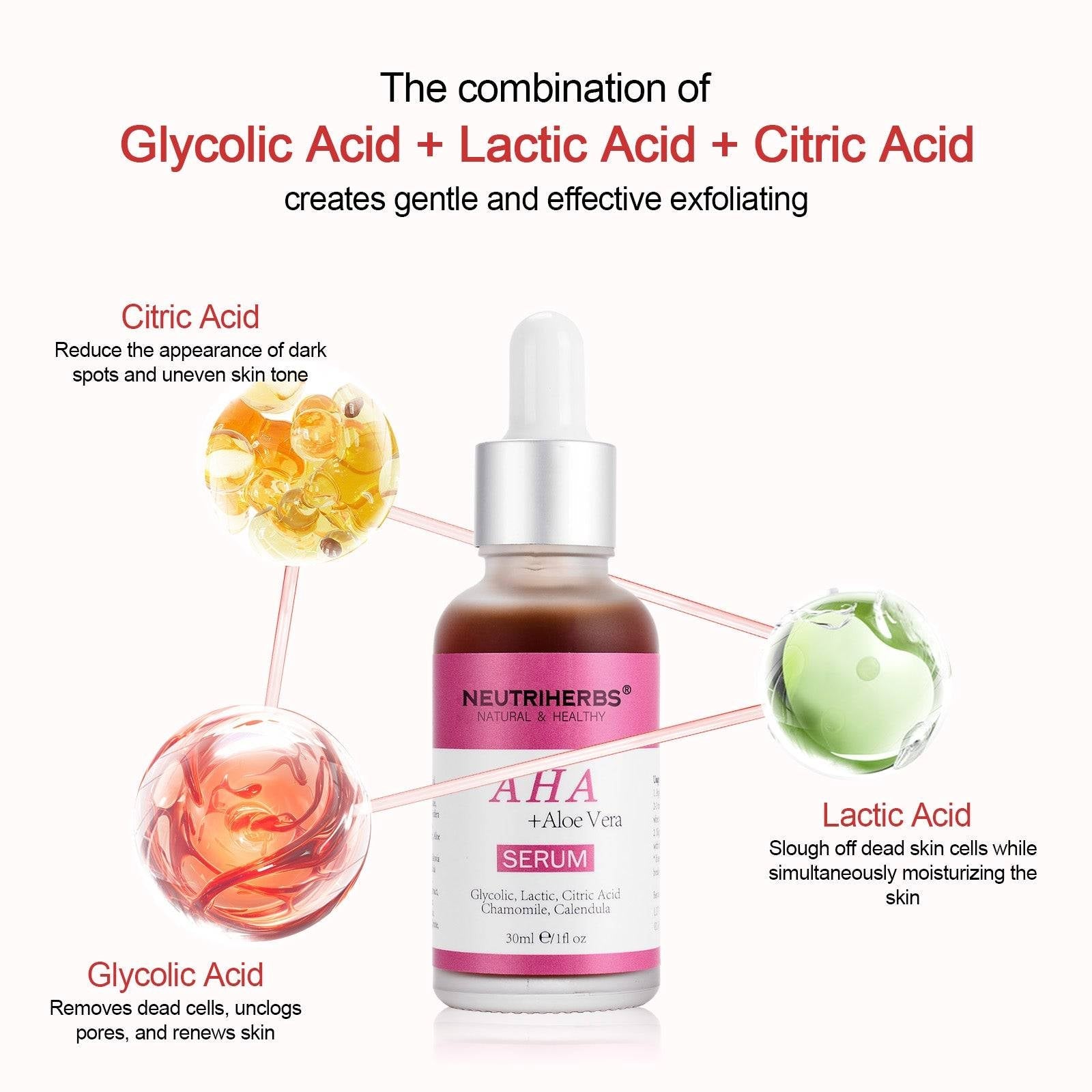 AHA Serum For Exfoliating & Smoothing Skin