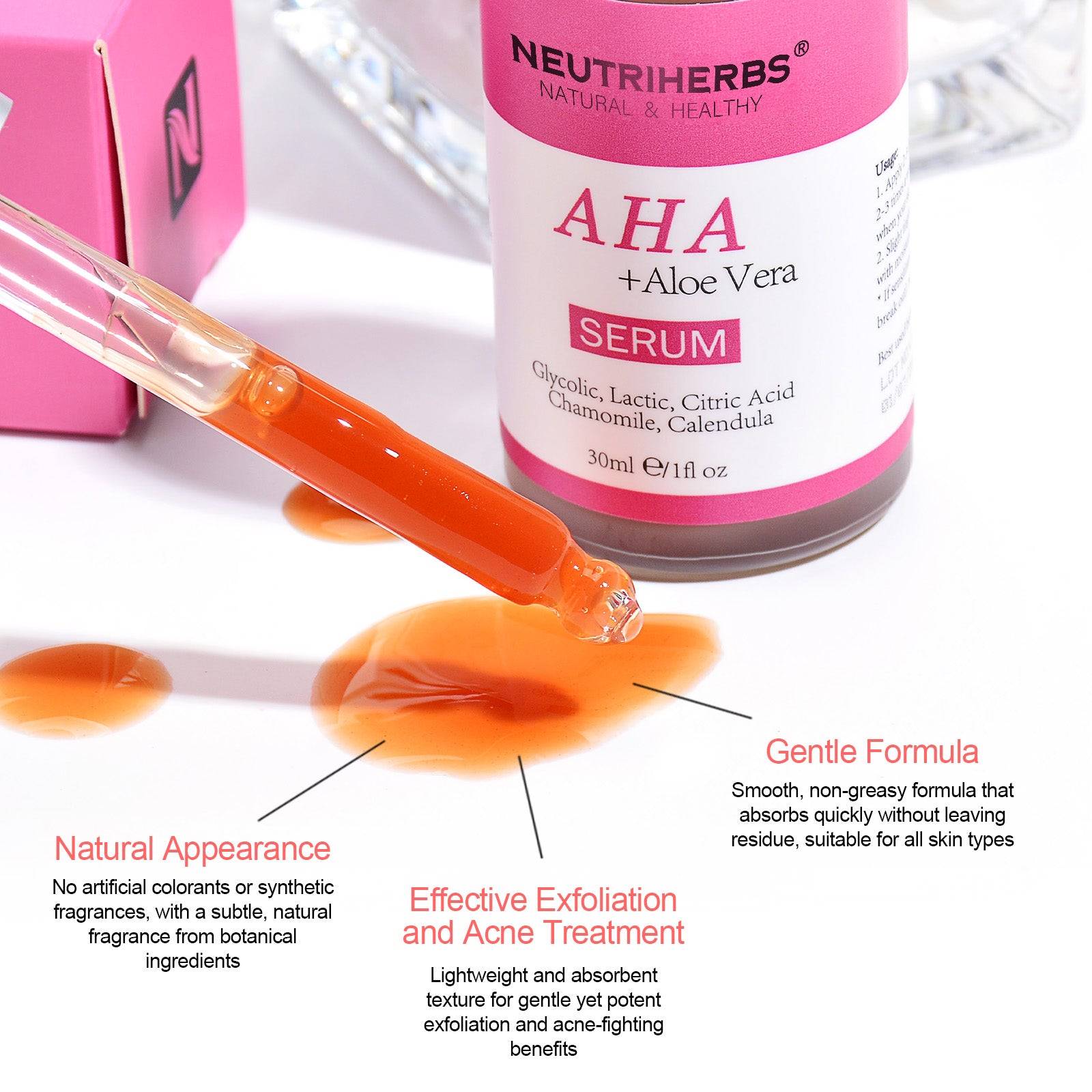 AHA Serum For Exfoliating & Smoothing Skin