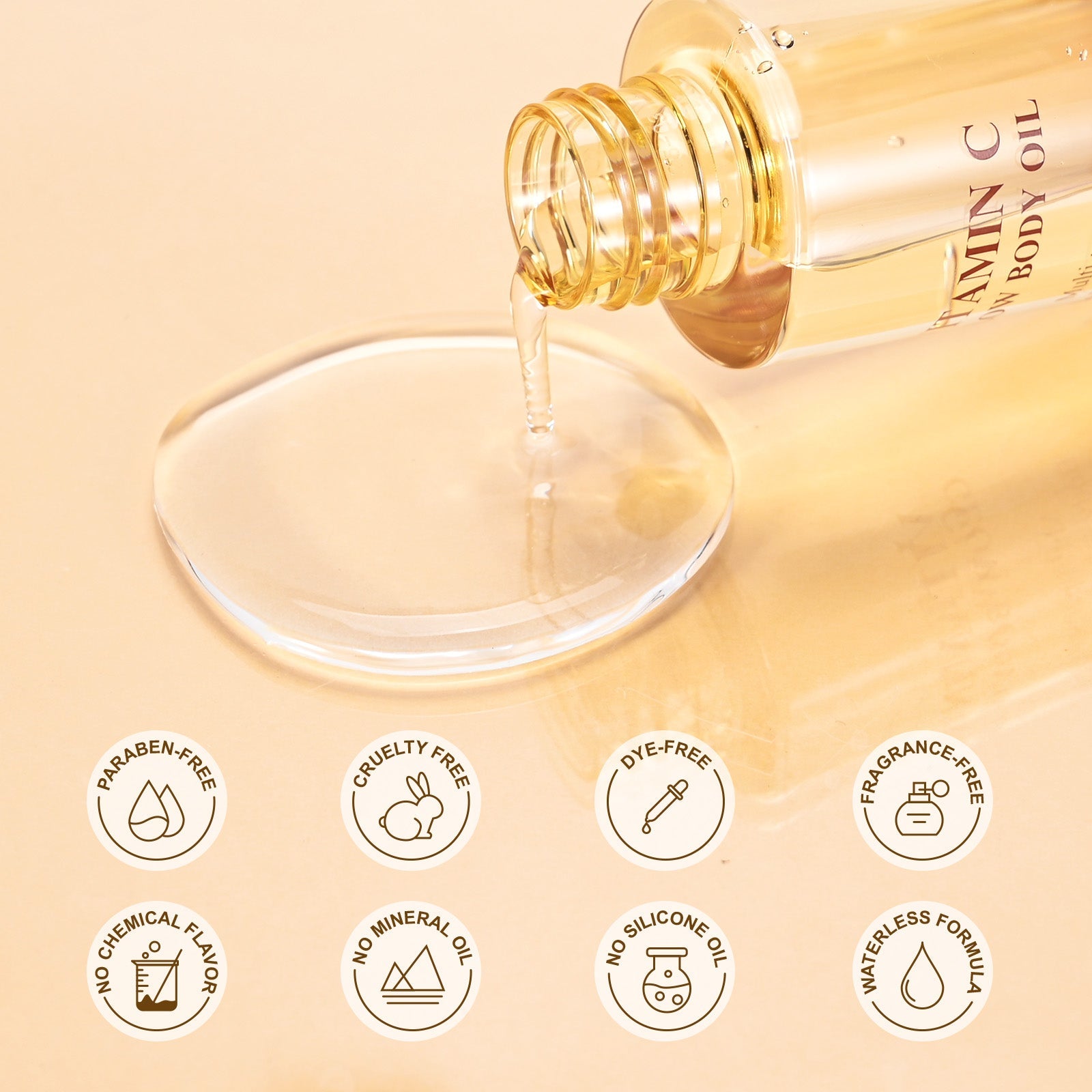 Vitamin C Softens And Smooths Body Oil For Moisturizing