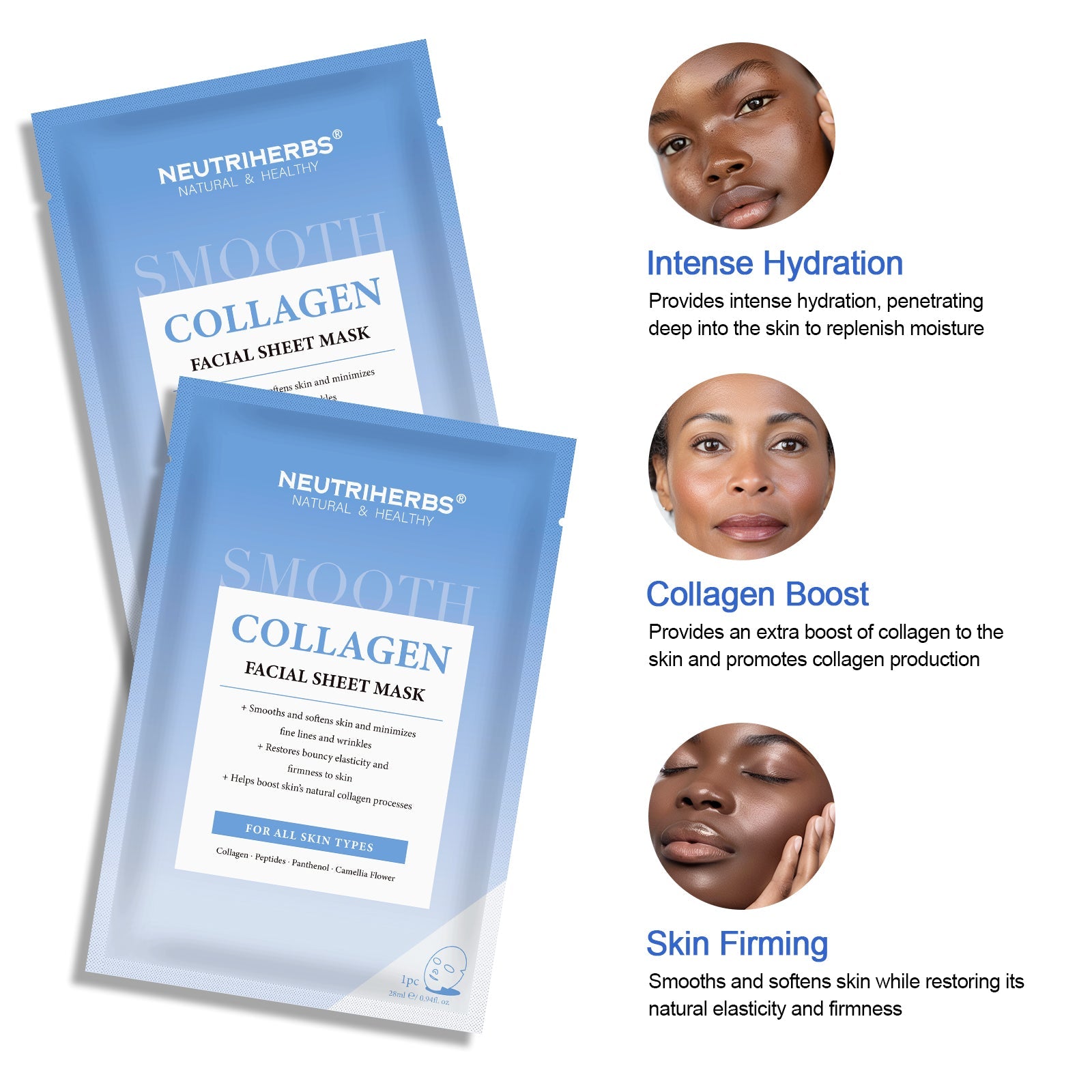 Facial Sheet Mask Smoothing Collagen Mask
