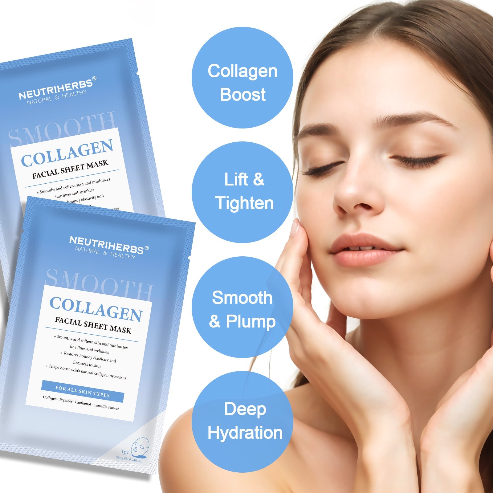 Facial Sheet Mask Smoothing Collagen Mask