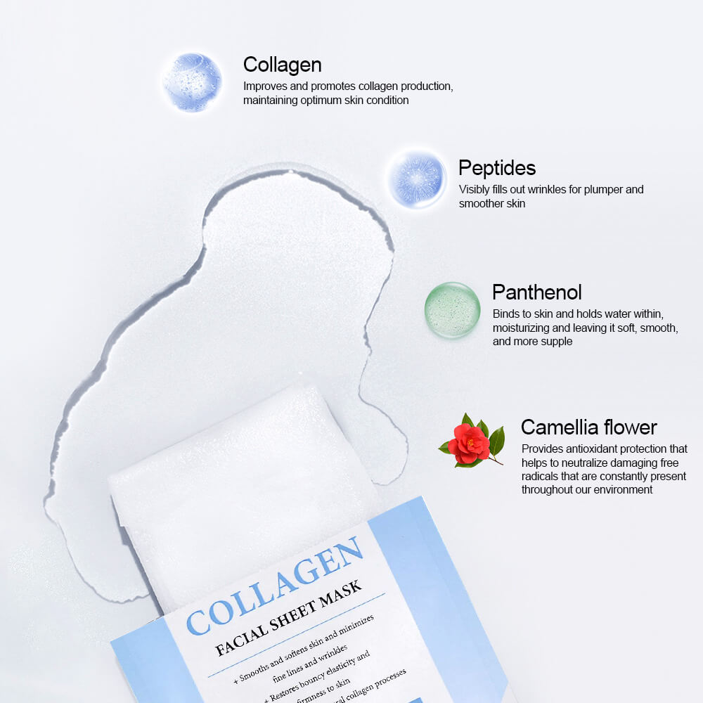 Facial Sheet Mask Smoothing Collagen Mask