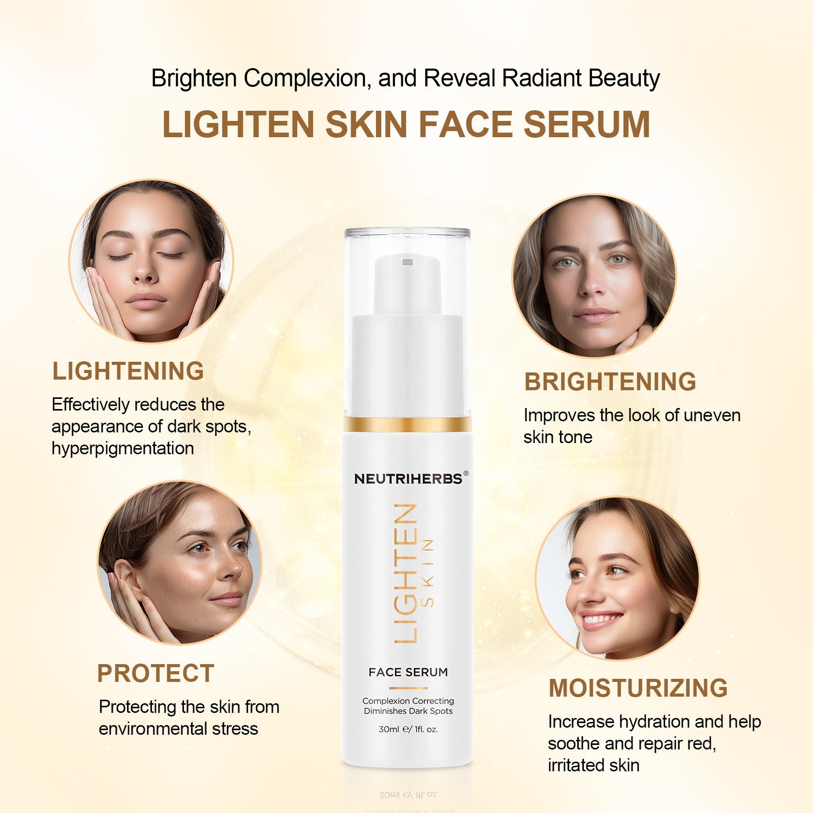 Skin Lightening Serum For Dark & Uneven Tone Skin