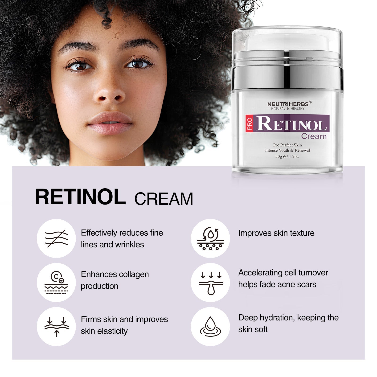 PRO Retinol Cream For Wrinkles And Acne Marks