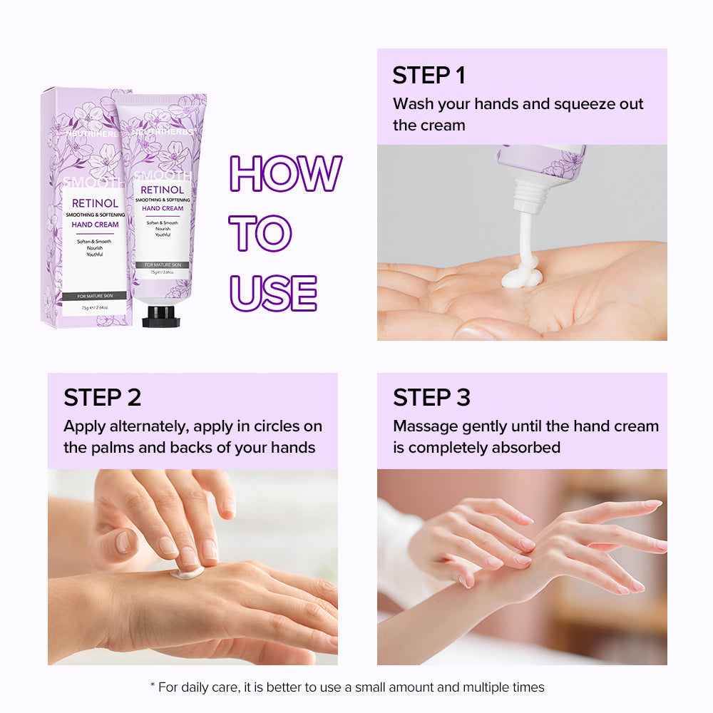 Retinol Anti-Aging Hand Cream With Green Bamboo Scent