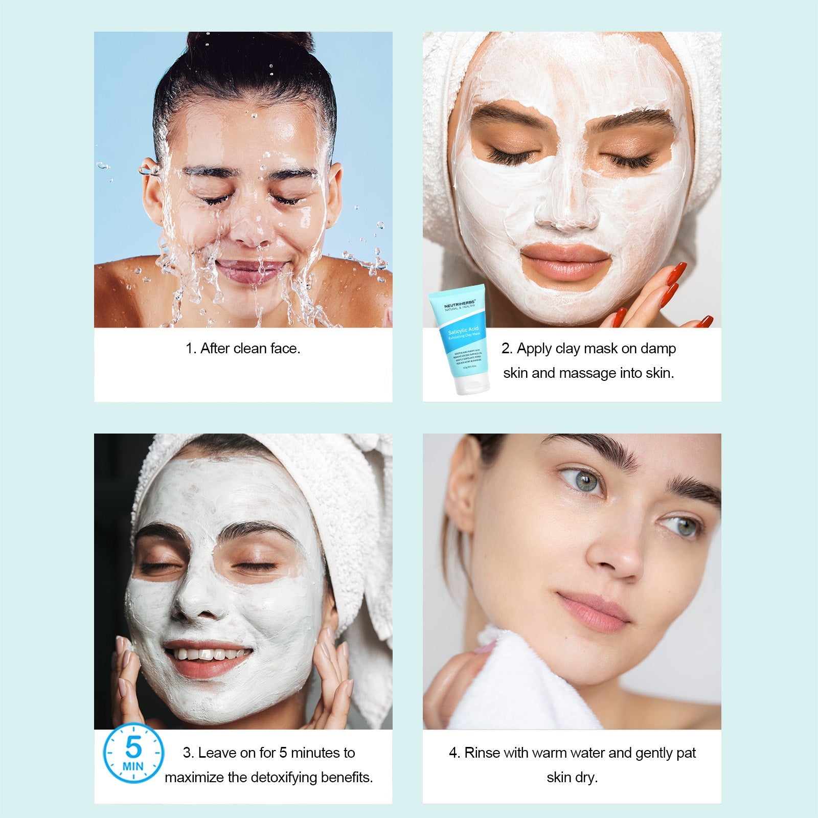 Salicylic Acid Clay Mask For Oily Skin