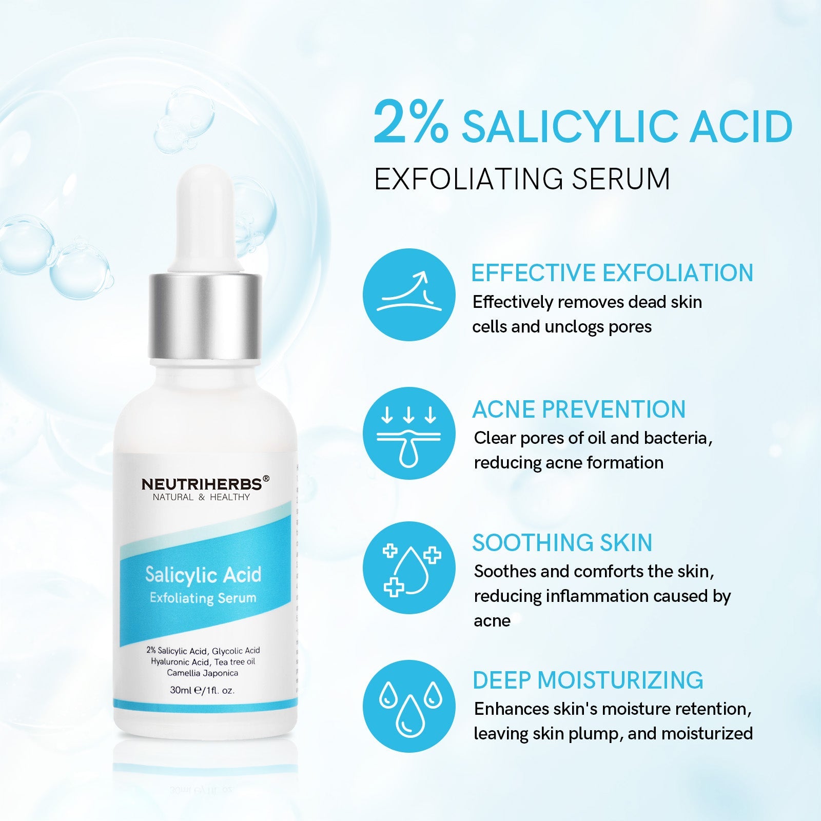 Salicylic Acid Serum For Acne Prone Skin