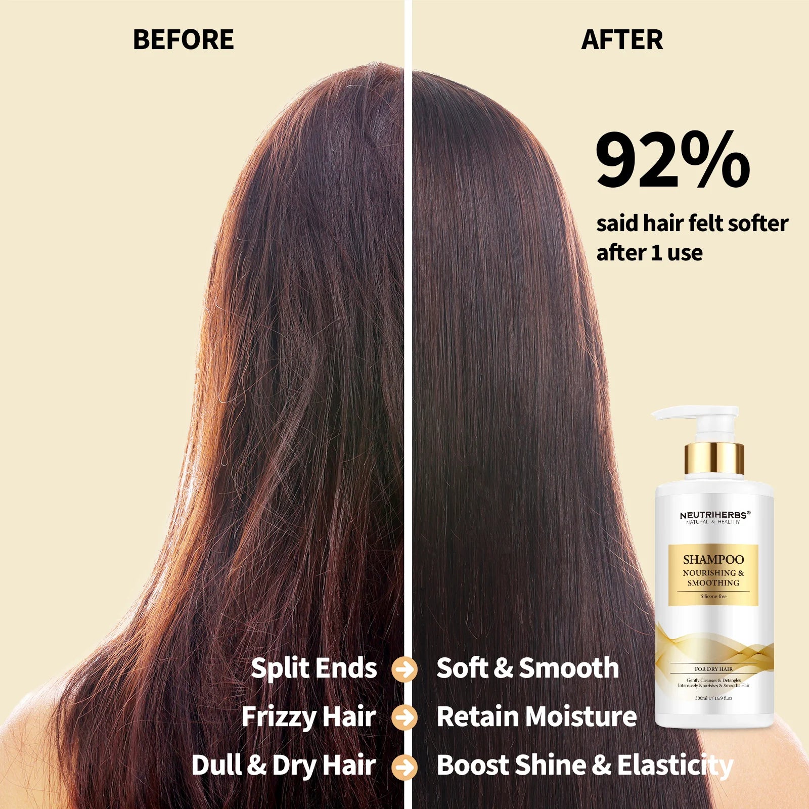 Rich Cleanse Hair Nourishing Shampoo For Dry Hair