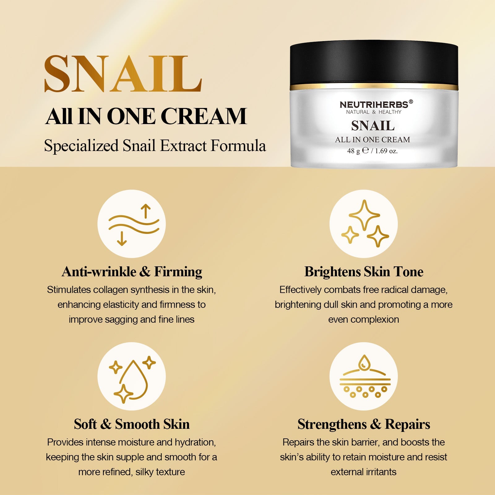 The Best All In One Snail Mucin Cream For Anti-Aging And Skin Repair