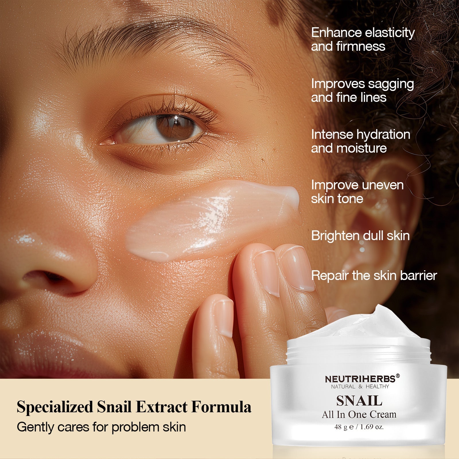 The Best All In One Snail Mucin Cream For Anti-Aging And Skin Repair