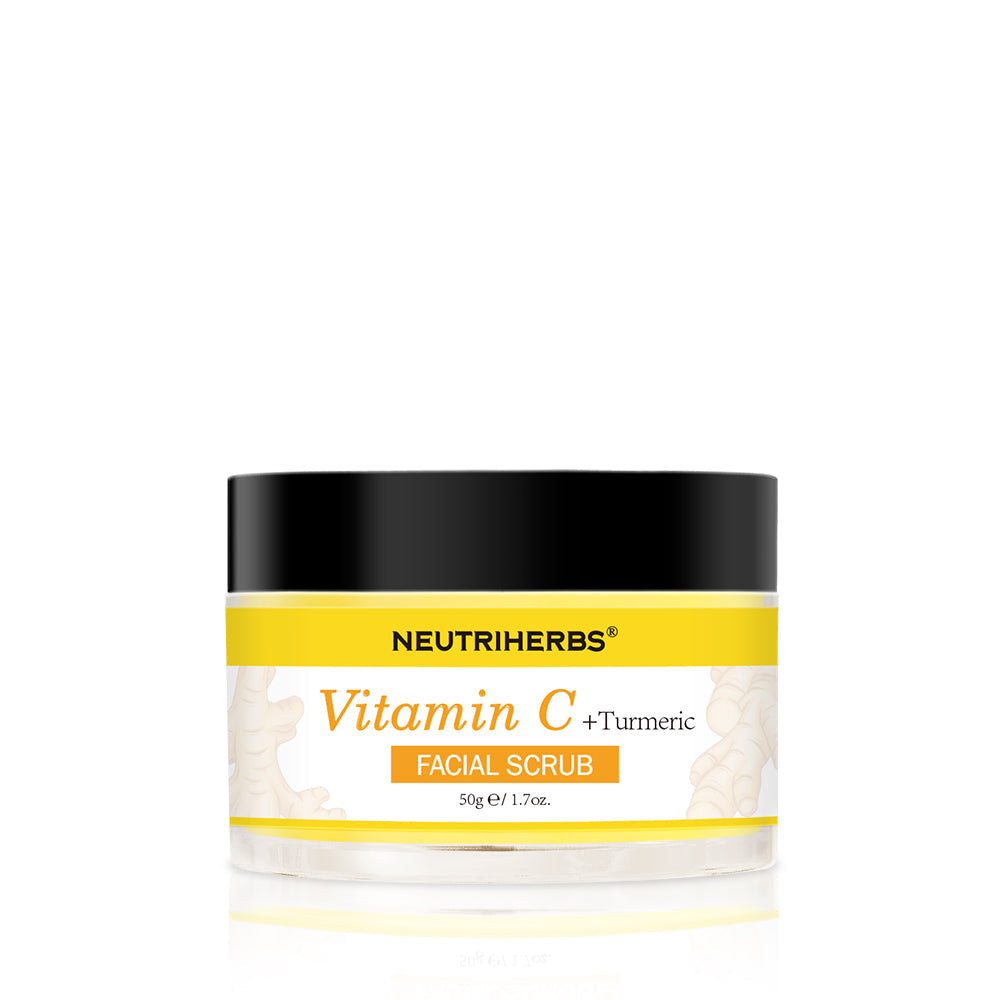 Vitamin C Turmeric Exfoliating Glow Facial Scrub For Skin Lightening