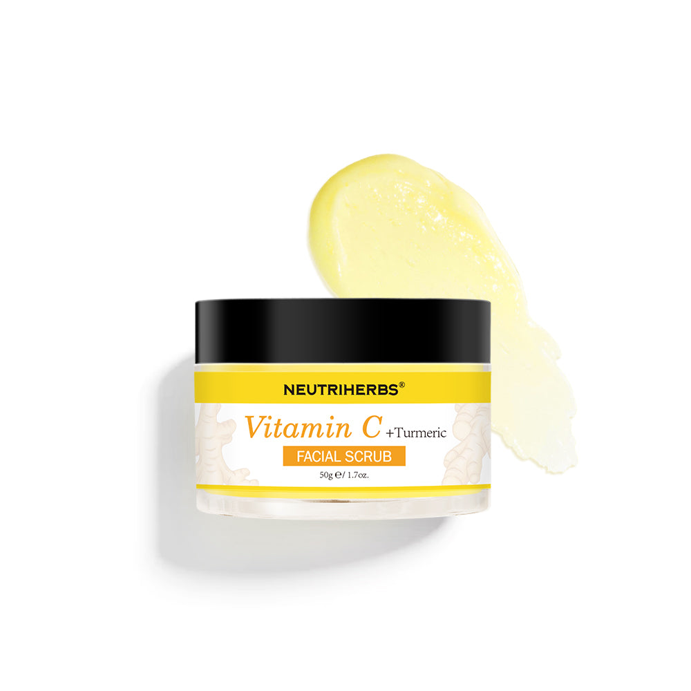 Vitamin C Turmeric Exfoliating Glow Facial Scrub For Skin Lightening