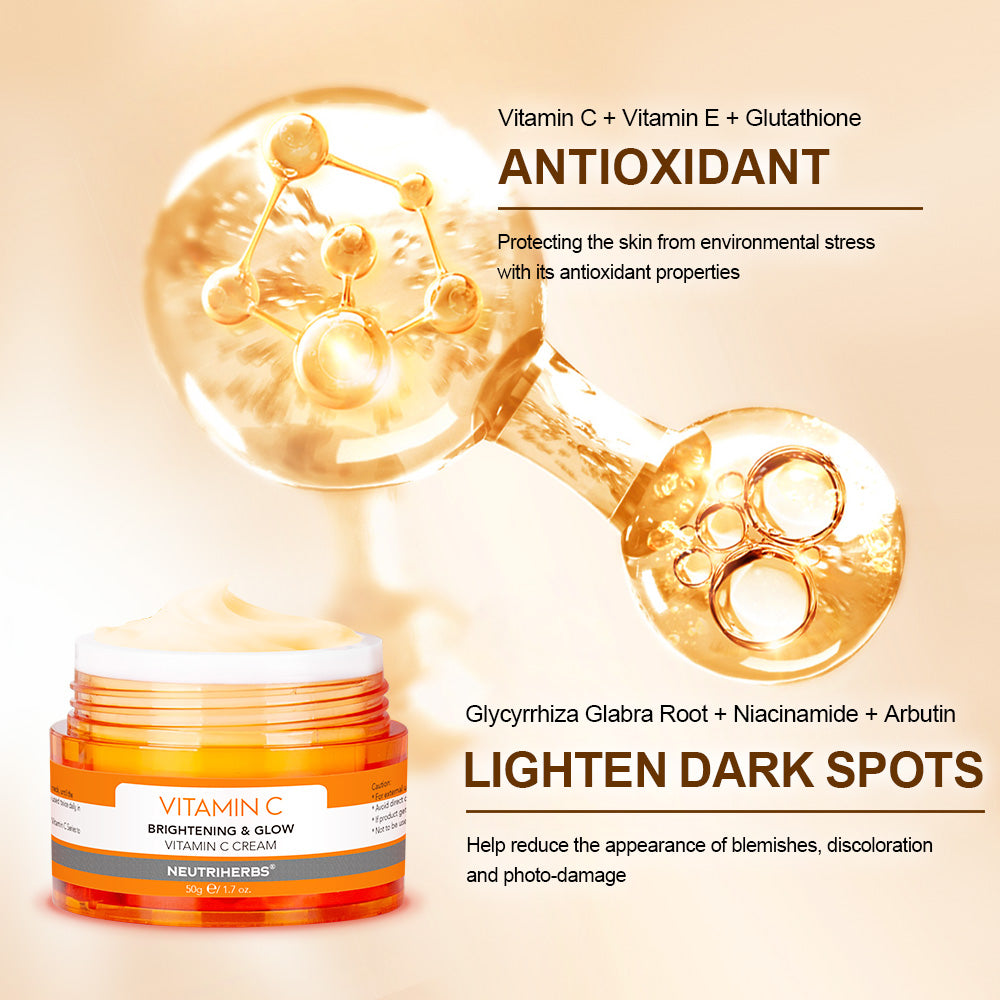 Vitamin C Brightening and Glow Cream For Antioxidant And Skin Radiant