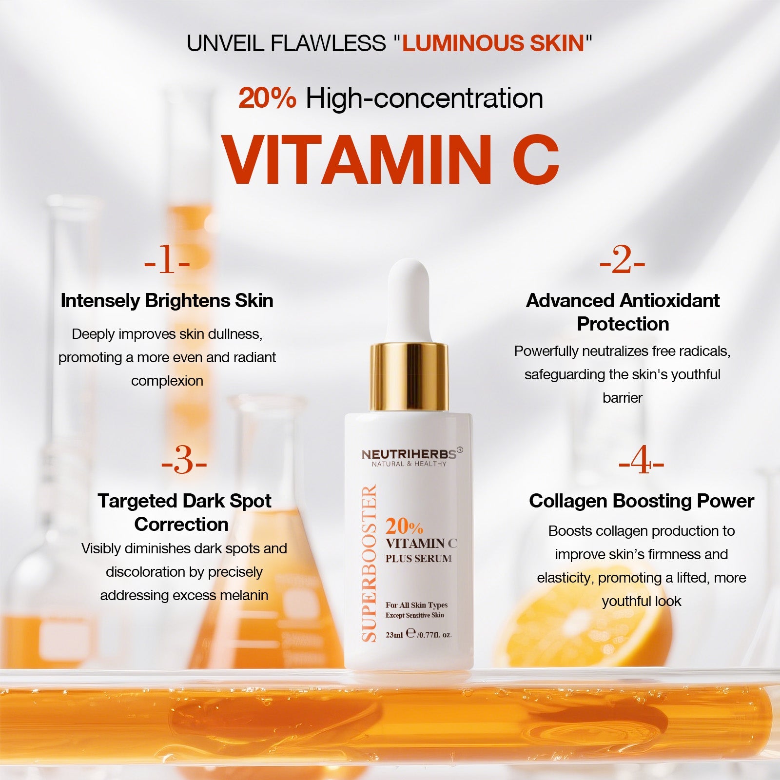 Super Booster Vitamin C Plus Brightening Serum (20% VC)