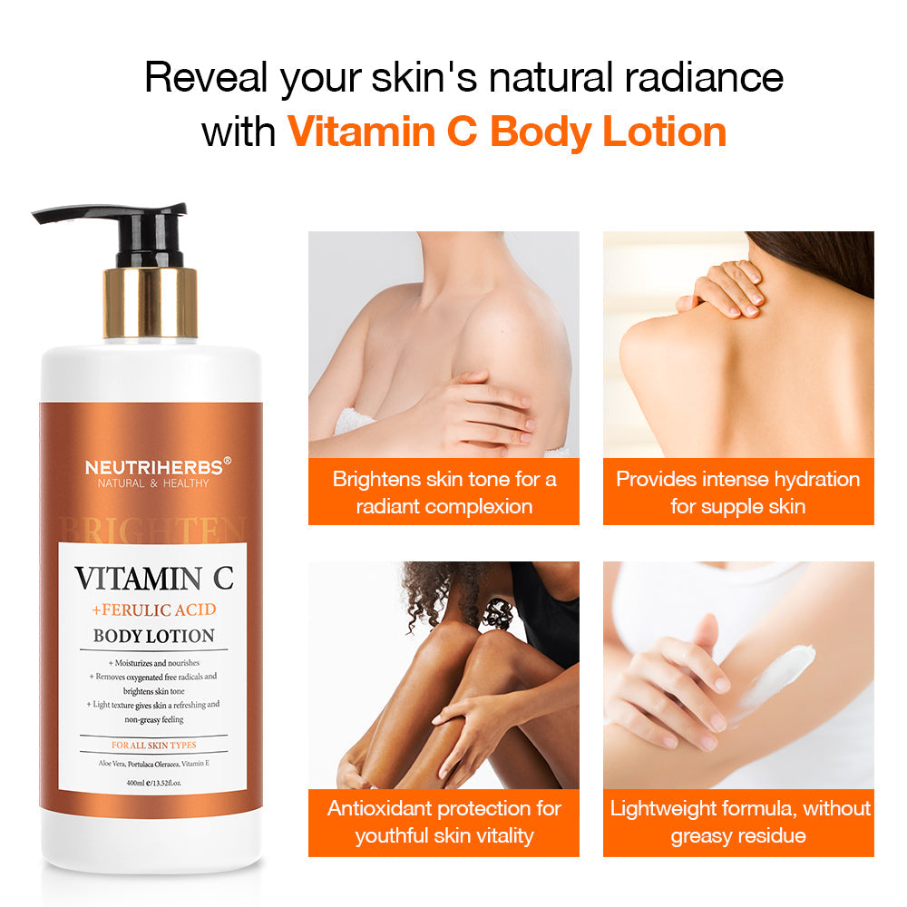 Vitamin C Body Lotion For Brightening With Ferulic Acid