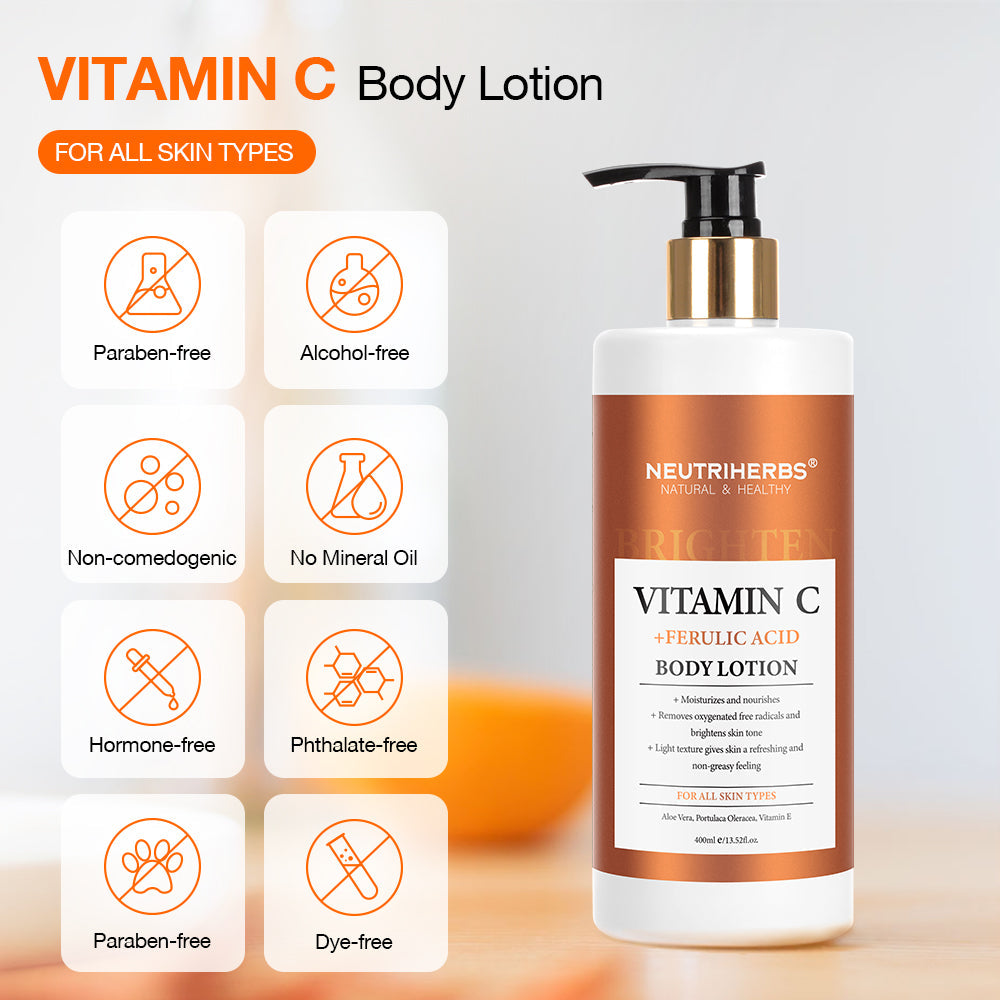 Vitamin C Body Lotion For Brightening With Ferulic Acid
